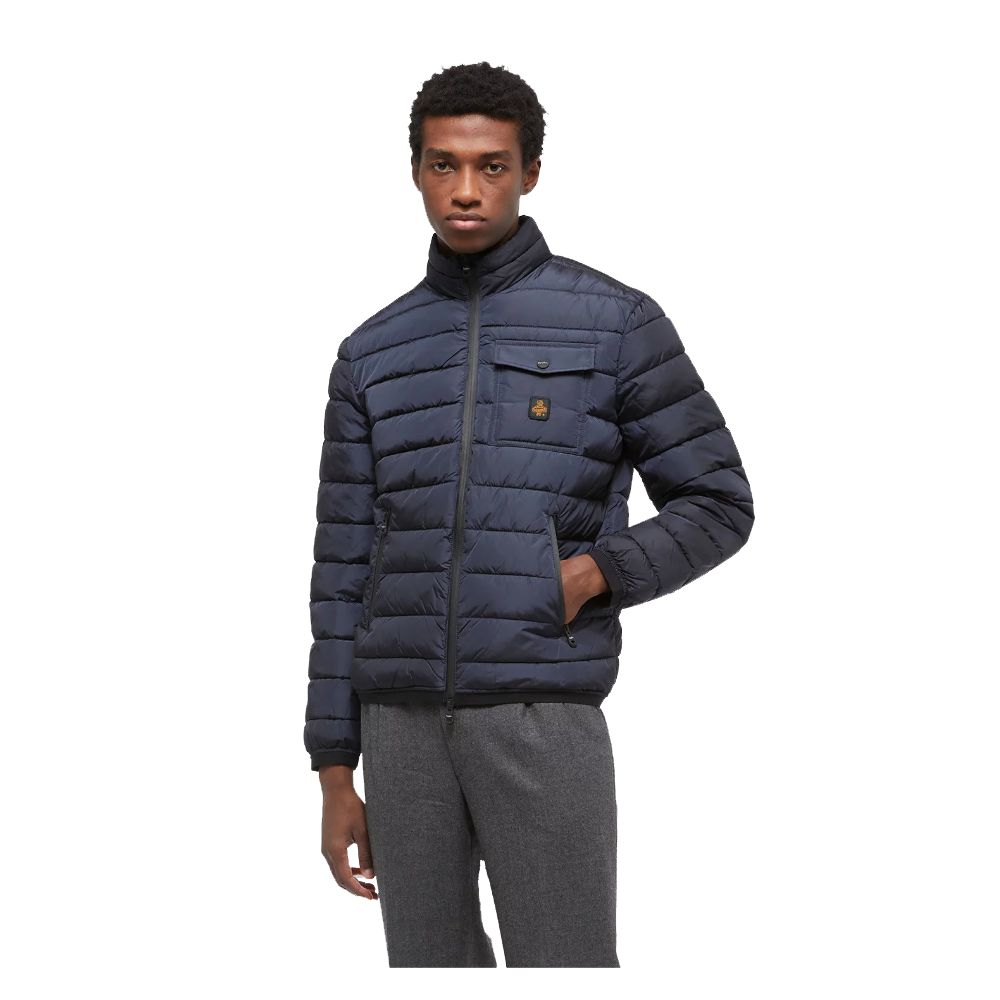 Eco-Friendly Warm Men's Jacket in Blue