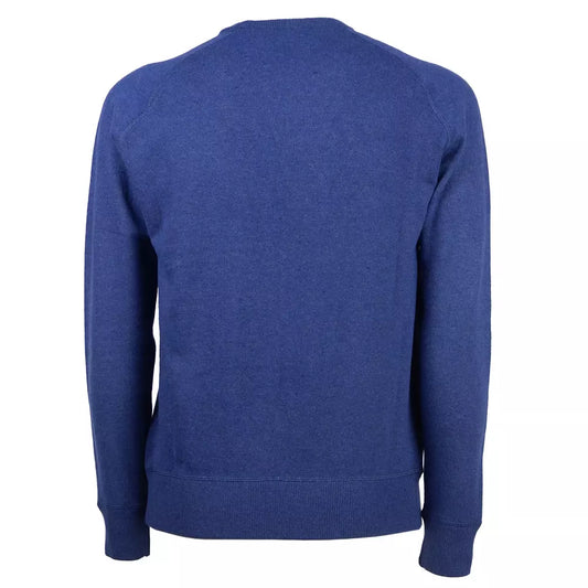 Elegant Crew-Neck Wool Blend Sweater