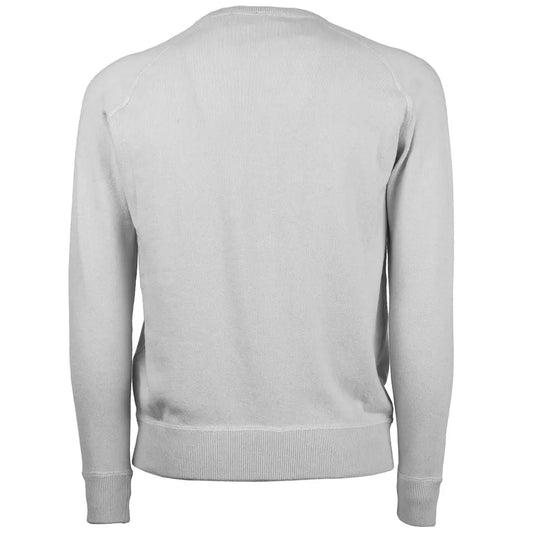 Chic Crew-Neck Wool Blend Sweater