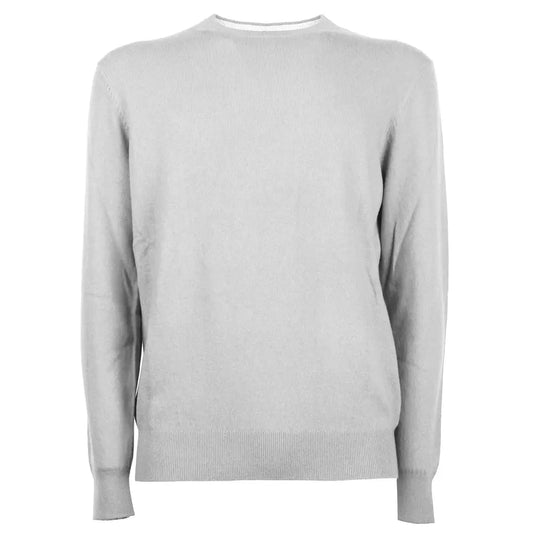 Elegant Men's Wool Cashmere Blend Sweater