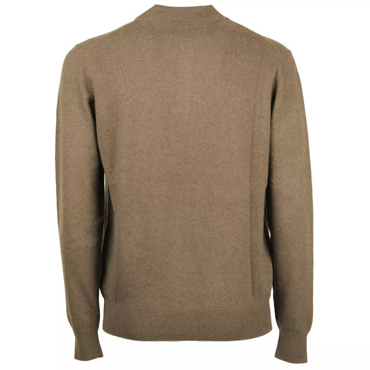 Italian Wool-Cashmere Blend Polo Sweater