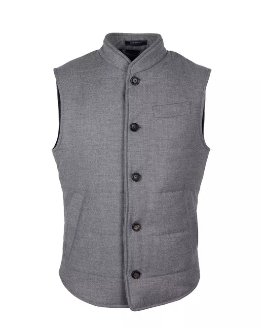 Elegant Wool-Cashmere Men's Vest