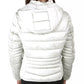 Chic White Short Jacket With Hood