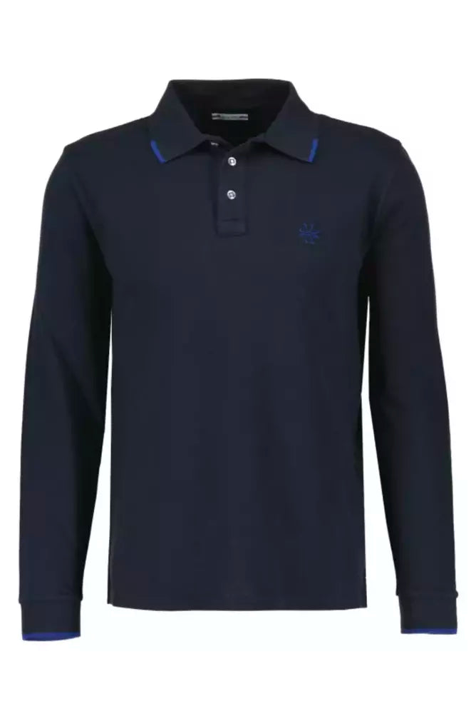 Premium Stretch Cotton Polo in Blue