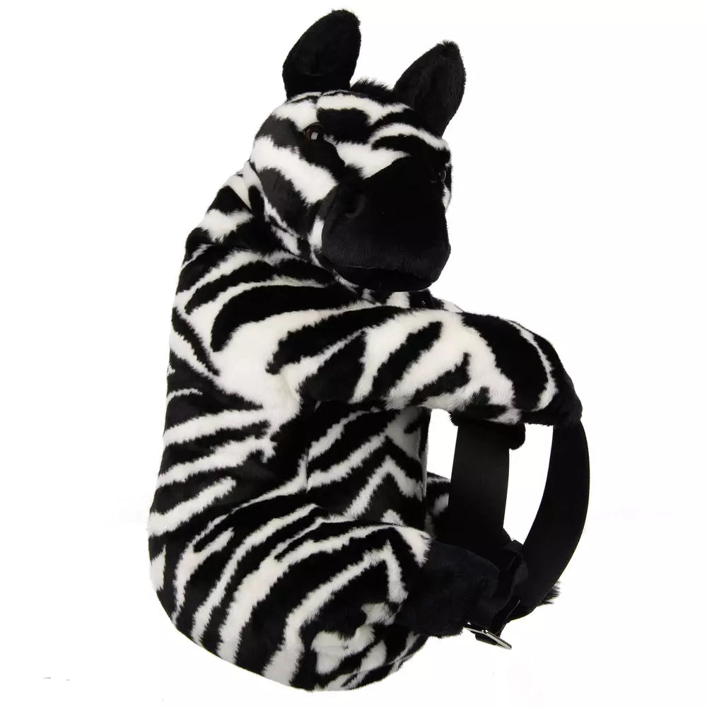 Exotic Zebra Faux Fur Backpack