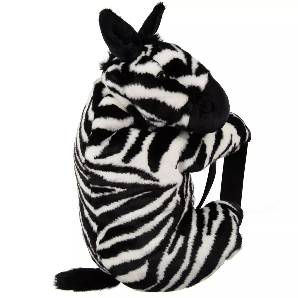 Exotic Zebra Faux Fur Backpack