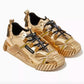 Copper-Toned Iconic Designer Sneakers