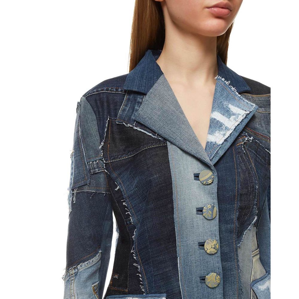 Iconic Designer Denim Jacket in Blue