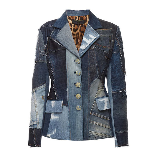 Iconic Designer Denim Jacket in Blue