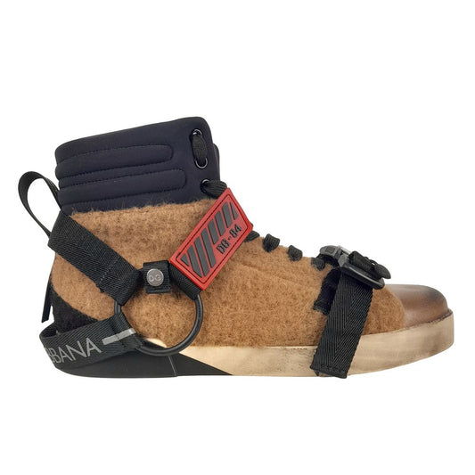 Elevated High-Top Wool Blend Sneakers