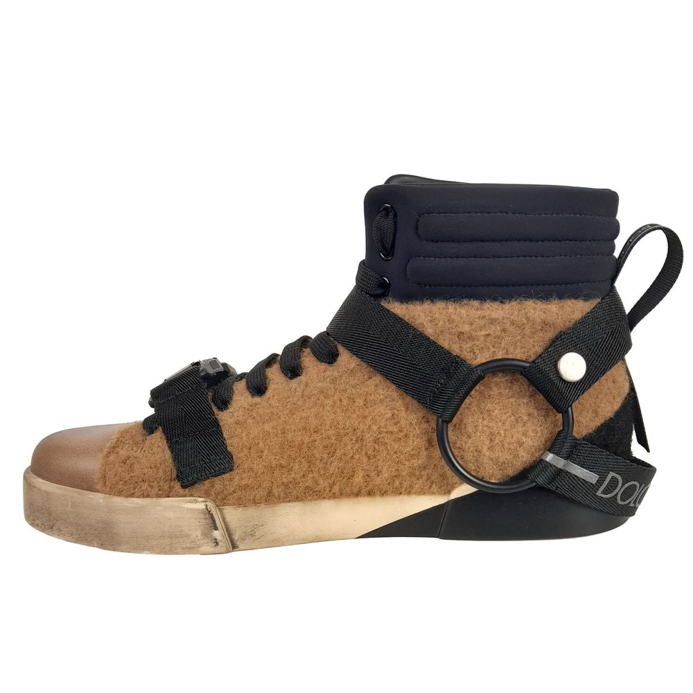 Elevated High-Top Wool Blend Sneakers