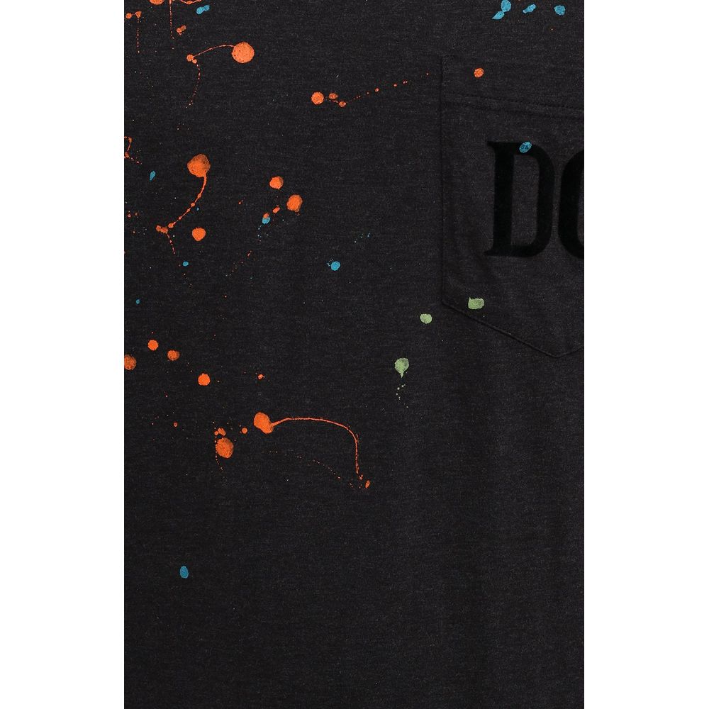 Embroidered Splatter Cotton Tee