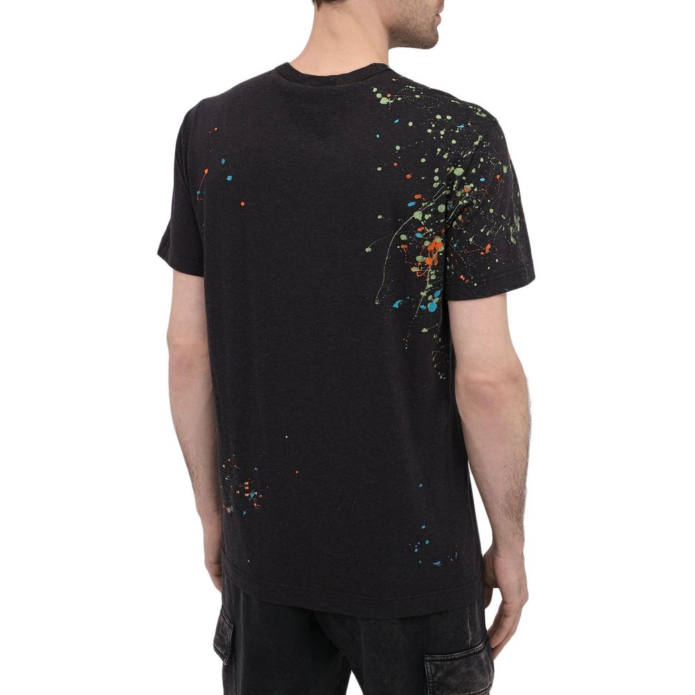 Embroidered Splatter Cotton Tee