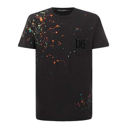 Embroidered Splatter Cotton Tee