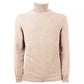 Elegant Beige Cashmere Turtleneck Sweater