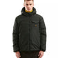 Chic Green Men's Winter Jacket – Smooth & Quilted