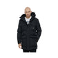 Chic Crisp Fabric Parka with Reflex Details