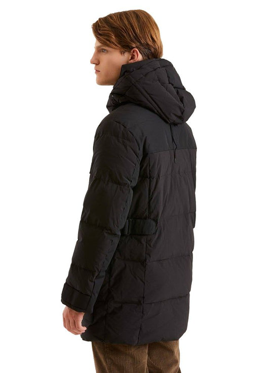 Elegant Water-Resistant Parka with Detachable Hood