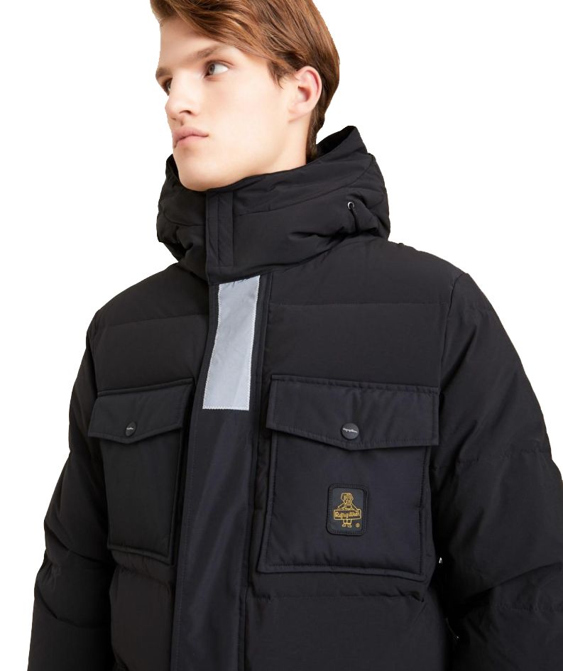 Elegant Water-Resistant Parka with Detachable Hood