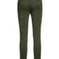 Elegant Stretch Cotton Trousers with Rhinestone Detail