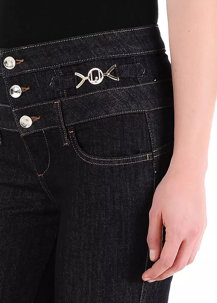 Embellished High-Waist Skinny Jeans