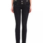 Embellished High-Waist Skinny Jeans