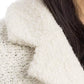 Elegant White Wool Blend Knit Coat