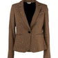Elegant Sequined Tartan Jacket