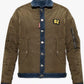 Chic Reversible Army Jacket with Logo Patch