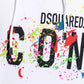 Elegant White Cotton Hoodie with Logo Print