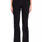 Elegant High-Waisted Dark Blue Denim