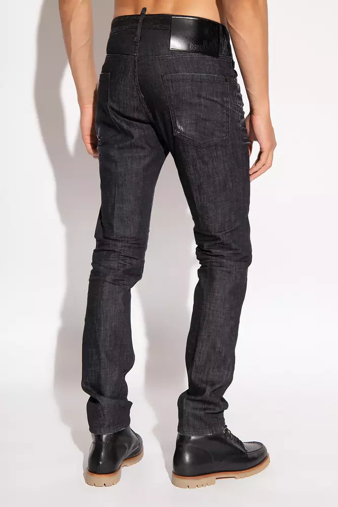 Sleek Black Slim Fit 'Cool Guy' Jeans