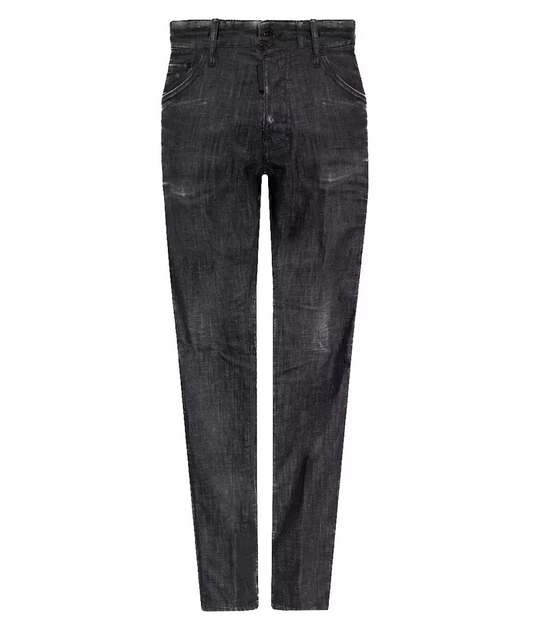 Sleek Black Slim Fit 'Cool Guy' Jeans