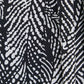 Chic Monochrome Leaf Print Short Dress