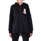 Elegant Hooded Sweatshirt with Tulle Detail