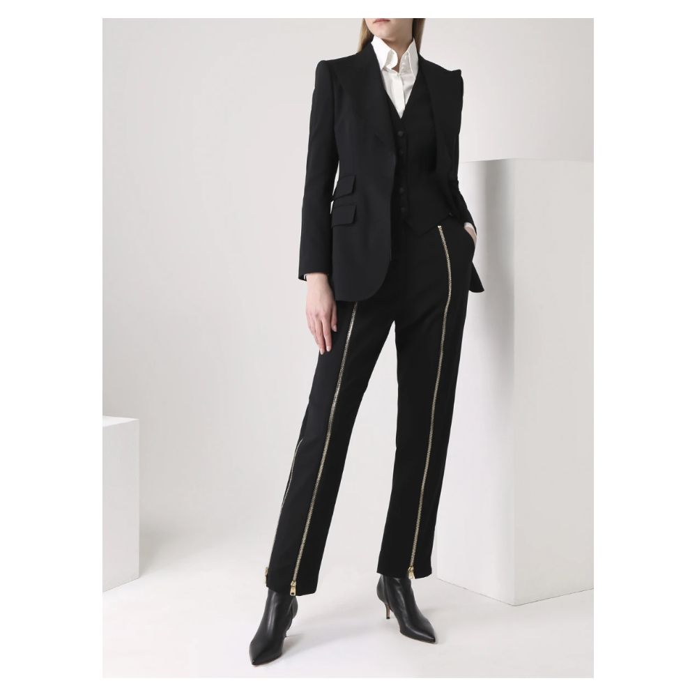 Elegant Virgin Wool Jogging Trousers