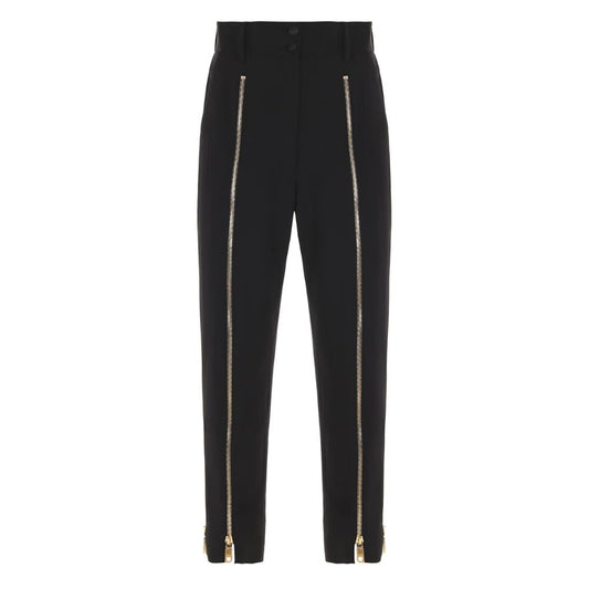 Elegant Virgin Wool Jogging Trousers