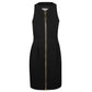 Sleeveless Maxi Zip Viscose Dress