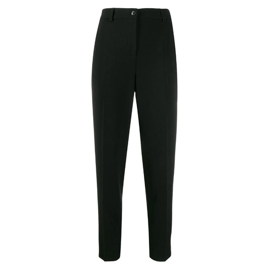 Elegant Tailored Slim Trousers in Black