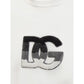 Embossed Logo White Cotton Tee