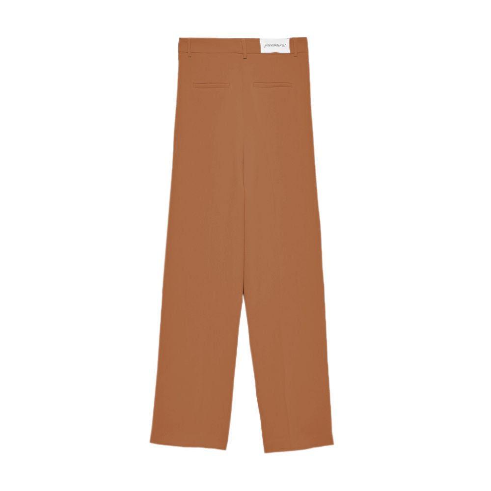 Elegant Crepe Straight Trousers