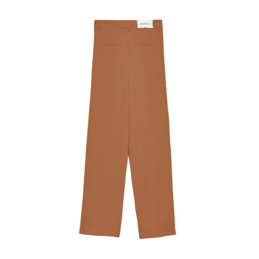 Elegant Crepe Straight Trousers