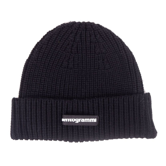 Elegant Wool Blend Unisex Cap in Black