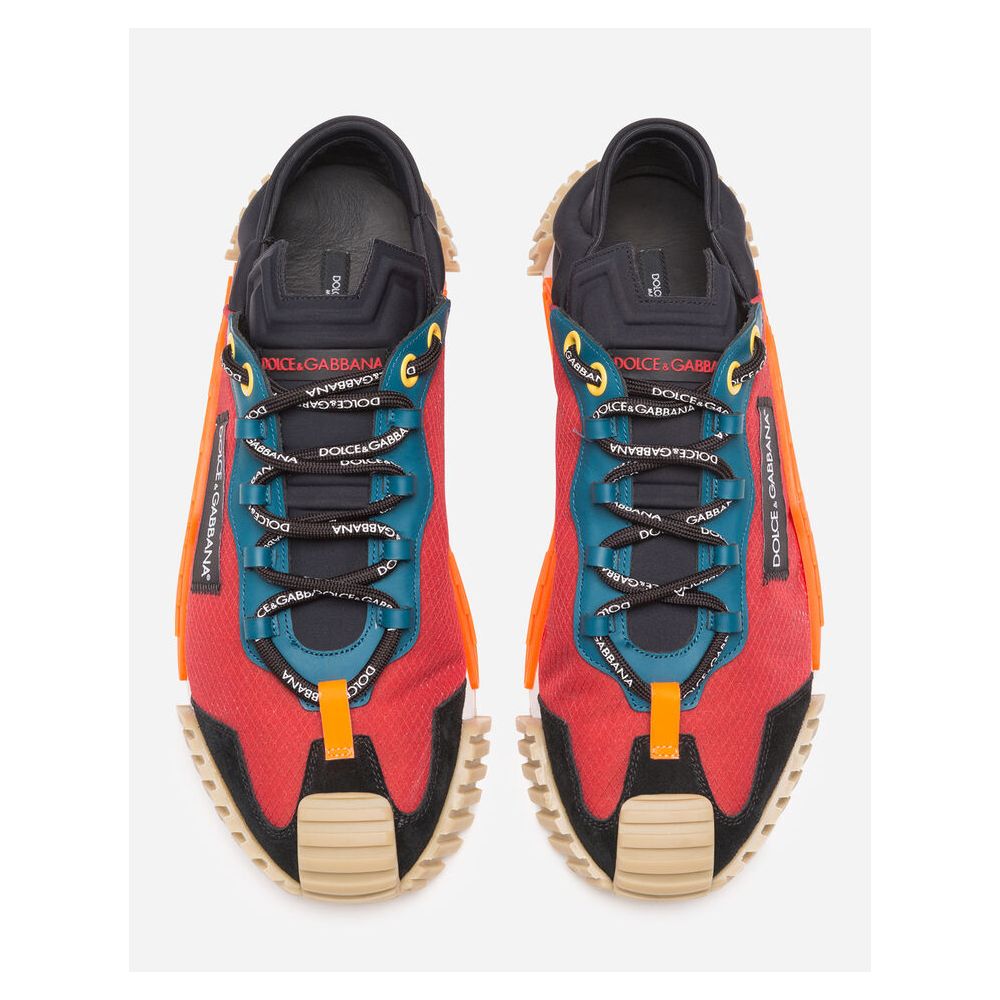 Eccentric Multicolor Leather-Infused Sneakers