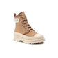 Elegant Canvas Ankle Boots with Side Logo