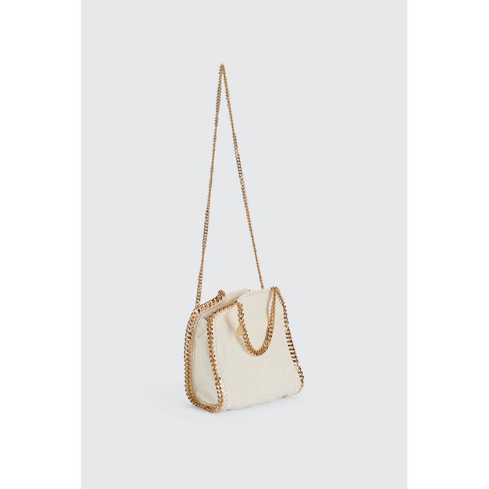 Chic Mini Falabella Canvas Tote - Pristine White