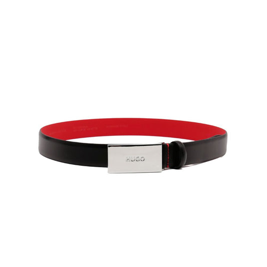 Elegant Baldwin Calfskin Leather Belt - Black