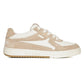 Sleek Beige University Canvas Sneakers