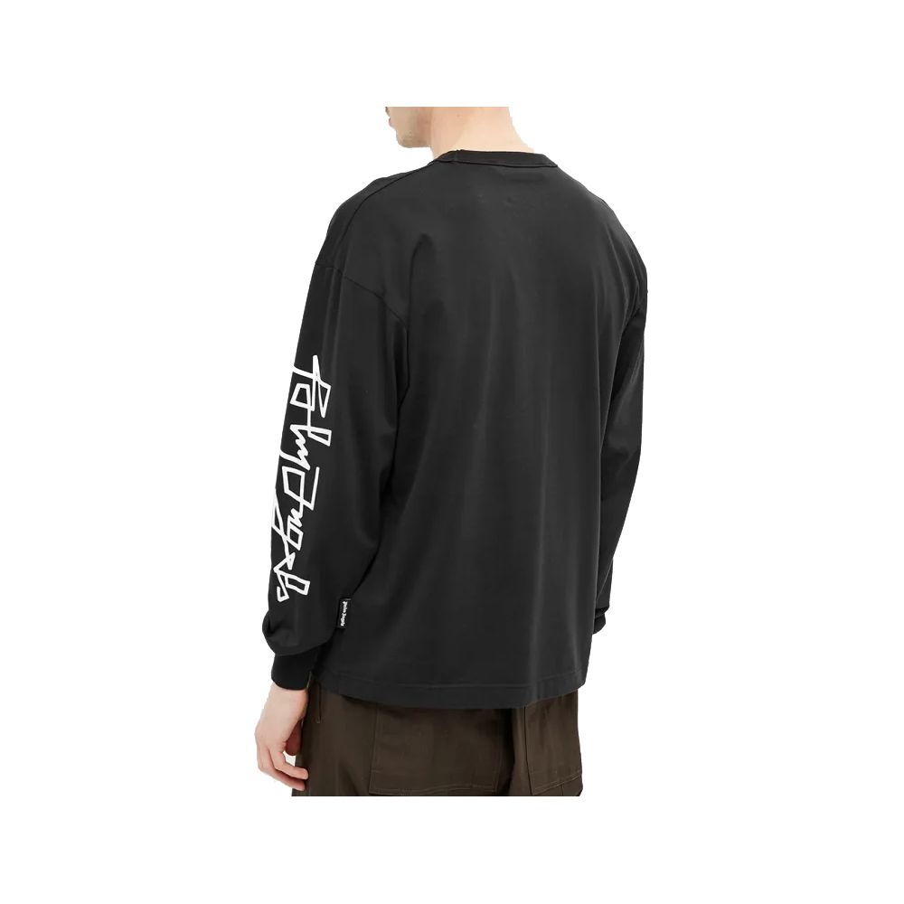 Sleek Graphic Crewneck Tee with Logo Sleeves