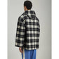 Archival Check Cashmere Hooded Jacket